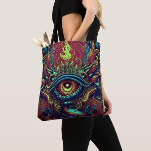 Eine spirituelle Reise in Pastell: Flammendes Auge Tasche