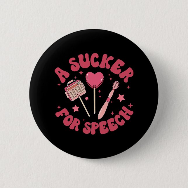 Eine Spitzfindigkeit für die Sprache Valentine Slp Button (Vorderseite)
