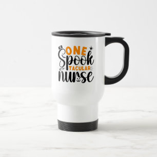 Eine spoktacular Krankenschwester spuky Spinne Hal Reisebecher