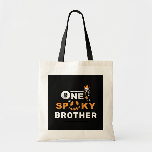 Eine Spooky Brother Halloween Matchfamilie Tragetasche (Vorne)