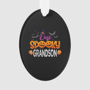 Eine Spooky Grandson Familie, die Halloween passt Ornament