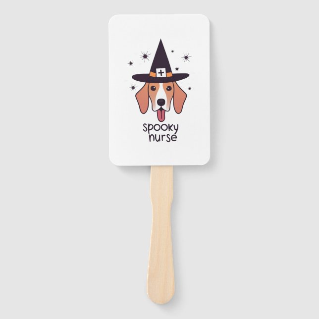 Eine Spooky Nurse Halloween-Verzauberung Fächer (Vorderseite)