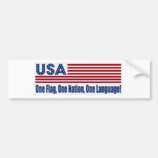 Eine Sprache der Flaggen-eine der Nations-eine Autoaufkleber