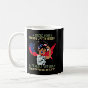 Eine starke Frau steht für sich selbst eine weibli Kaffeetasse