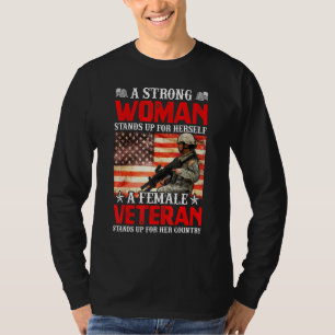 Eine starke Frau steht für sich selbst eine weibli T-Shirt