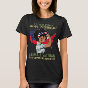 Eine starke Frau steht für sich selbst eine weibli T-Shirt