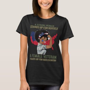 Eine starke Frau steht für sich selbst eine weibli T-Shirt