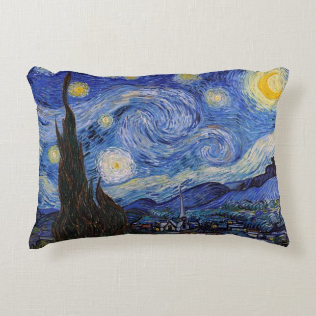 Eine Starry Night: Saint Remy von Vincent Van Gogh Dekokissen (Vorderseite)