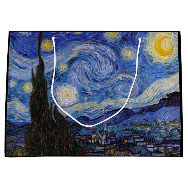 Eine Starry Night: Saint Remy von Vincent Van Gogh Große Geschenktüte (Vorderseite)