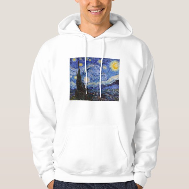 Eine Starry Night: Saint Remy von Vincent Van Gogh Hoodie (Vorderseite)
