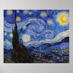 Eine Starry Night: Saint Remy von Vincent Van Gogh Poster