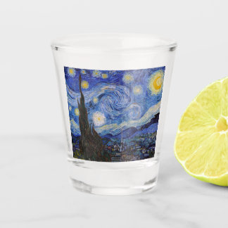 Eine Starry Night: Saint Remy von Vincent Van Gogh Schnapsglas