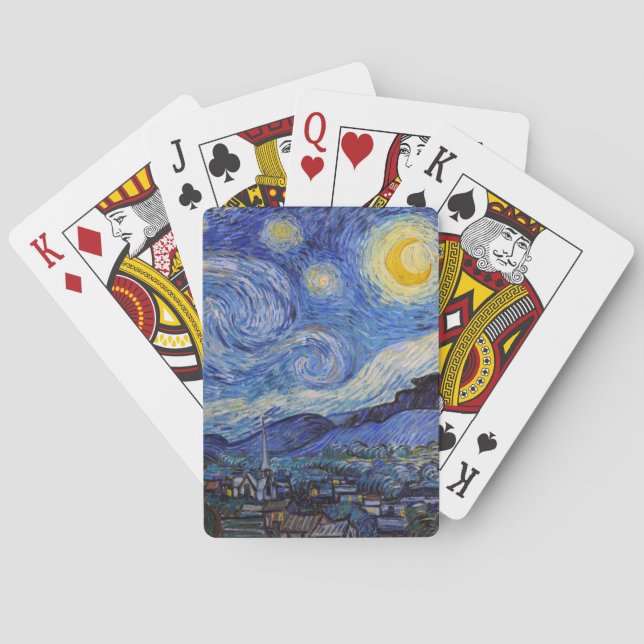 Eine Starry Night: Saint Remy von Vincent Van Gogh Spielkarten (Rückseite)