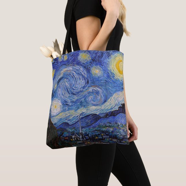 Eine Starry Night: Saint Remy von Vincent Van Gogh Tasche (Von Nahem)