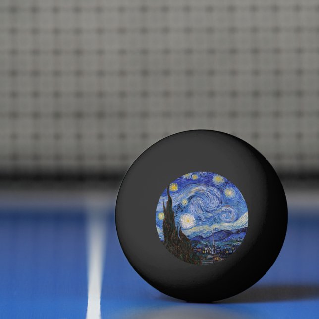 Eine Starry Night: Saint Remy von Vincent Van Gogh Tischtennisball (Netto)