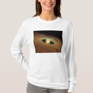 Eine staubige Planet-bildenscheibe in der Bahn T-Shirt