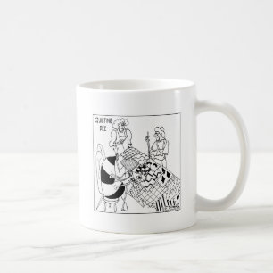 Eine steppende Biene Kaffeetasse