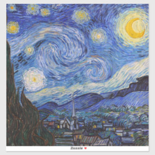 Eine Sternennacht: Saint Remy von Vincent Van Gogh Aufkleber