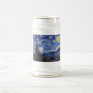 Eine Sternennacht: Saint Remy von Vincent Van Gogh Bierglas