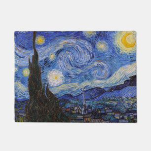 Eine Sternennacht: Saint Remy von Vincent Van Gogh Fußmatte