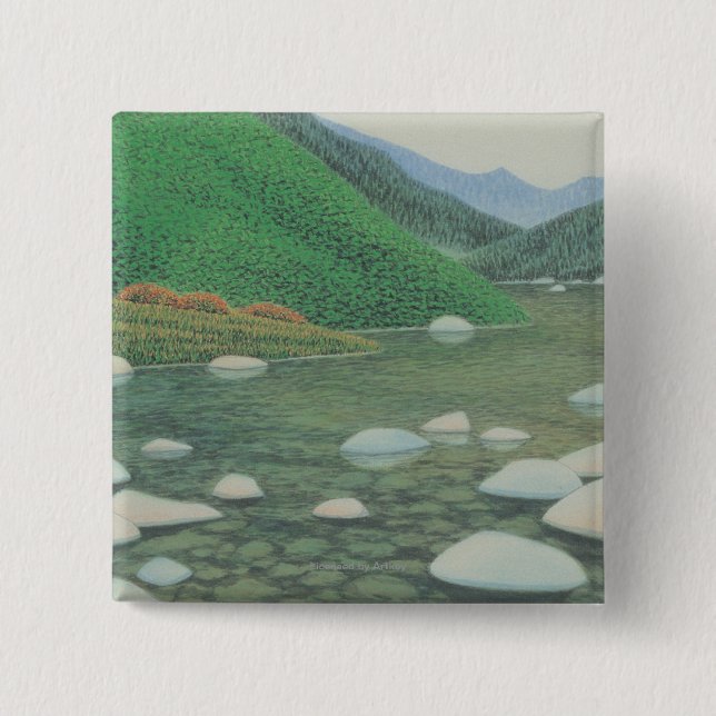 Eine stille Ecke in Moutains Button (Vorderseite)
