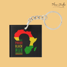 Eine stolze Black Man Black History Monatsflagge