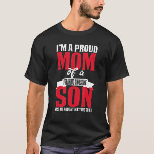 Eine stolze Mama aus einem Zitat einer großen Mutt T-Shirt