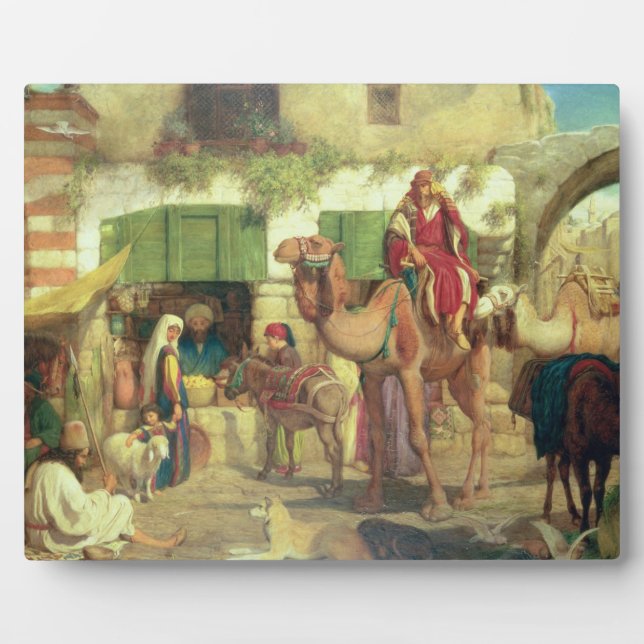 Eine Straße in Jerusalem, 1867 Fotoplatte (Vorderseite)