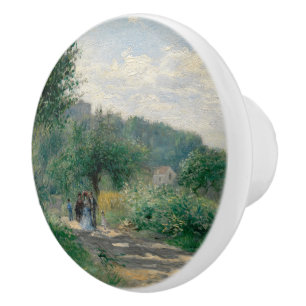 Eine Straße in Louvecienne von Auguste Renoir Keramikknauf