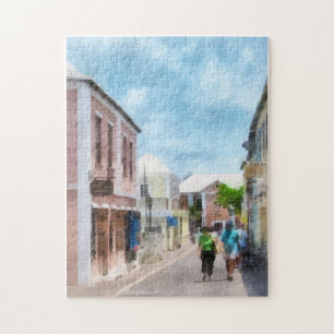 Eine Straße in St. George's Bermuda