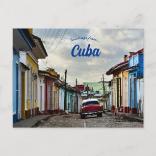 Eine Straße in Trinidad und Kuba Postkarte