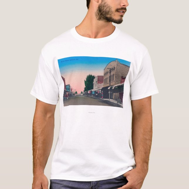 Eine Straße SceneLemoore, CA T-Shirt (Vorderseite)