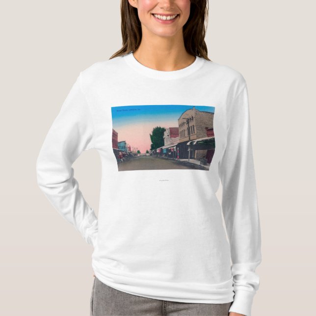 Eine Straße SceneLemoore, CA T-Shirt (Vorderseite)