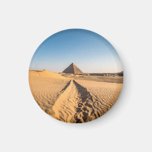 Eine Straße zur Pyramide Magnet