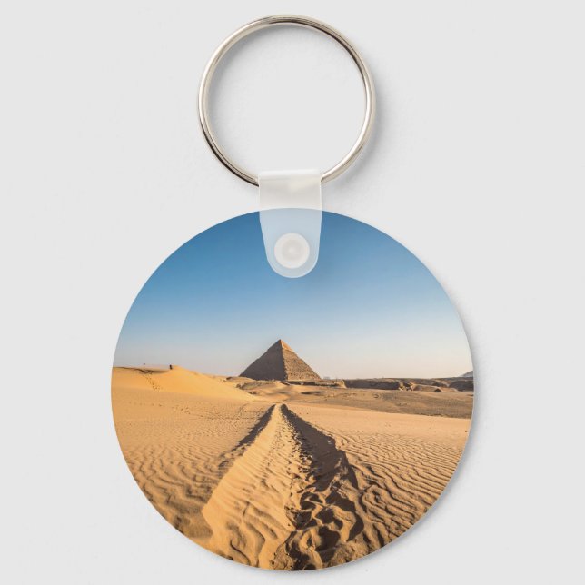 Eine Straße zur Pyramide Schlüsselanhänger (Vorderseite)