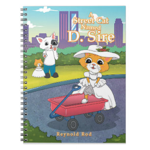 Eine Straßenkatze namens D. Spiral-Notebook Notizblock