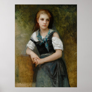 Eine Studie für das Geheimnis von William Bouguere Poster