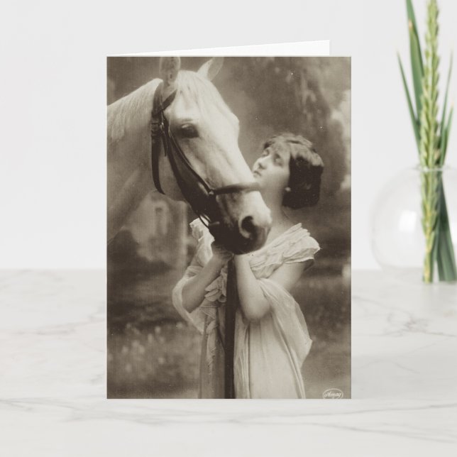 Eine Studie im Weiß Karte (Vorderseite)