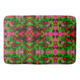 Eine Studie in Rosa und Grün Badematte