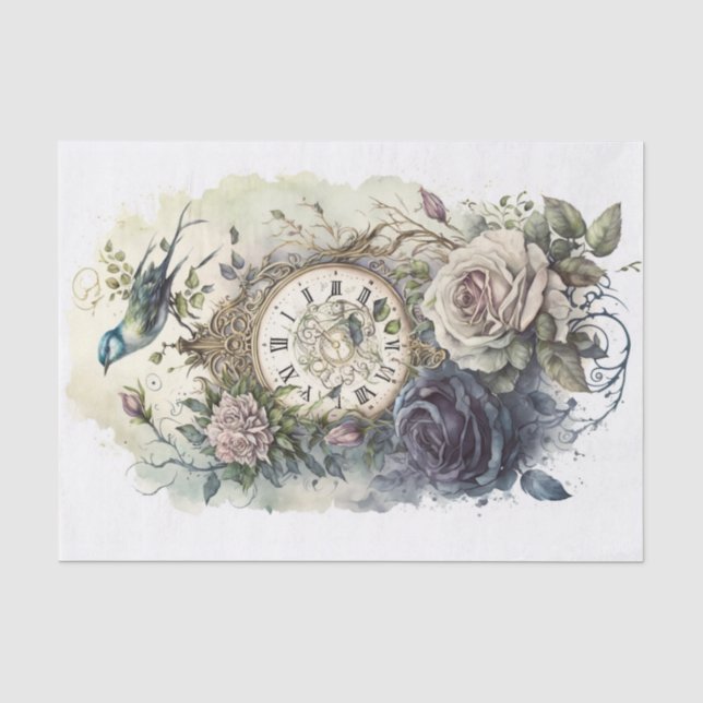 Eine Studie in Rose und Zeit 2 Seidenpapier (Vorderseite)