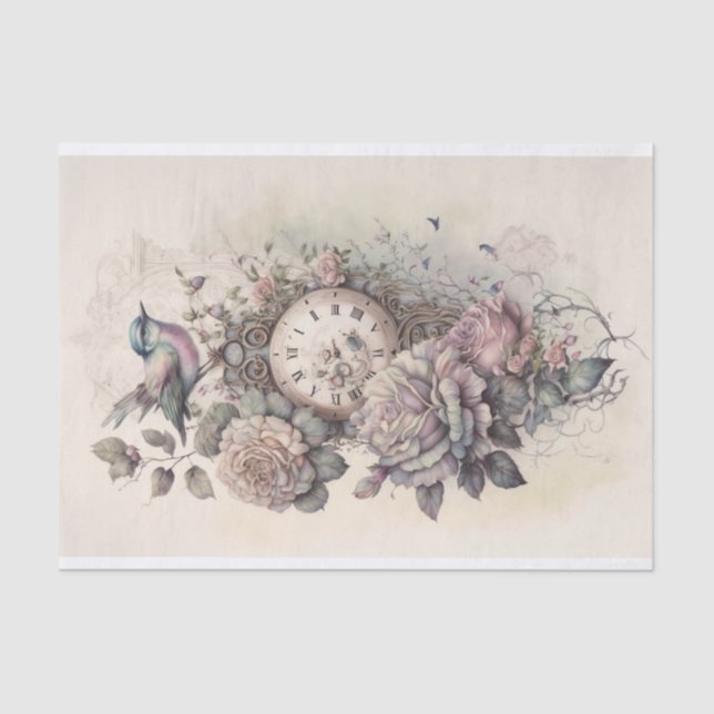 Eine Studie über Rose und das Time-1-Tissue Paper Seidenpapier (Vorderseite)