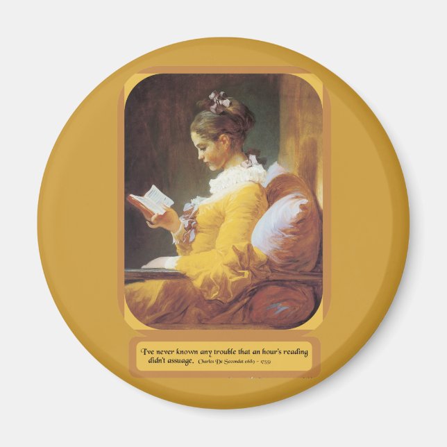 Eine Stunde Lesen Magnet (Vorne)