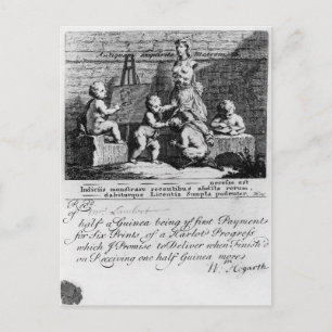 Eine Subskriptions-Karte für 'einen Harlots Postkarte
