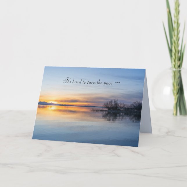 EINE SUNSET SYMPATHEK-KARTE DANKESKARTE (Vorderseite)
