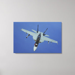 Eine Superhornisse US-Marine-F/A-18F im Flug Leinwanddruck