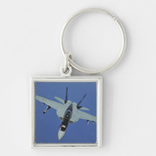 Eine Superhornisse US-Marine-F/A-18F im Flug Schlüsselanhänger