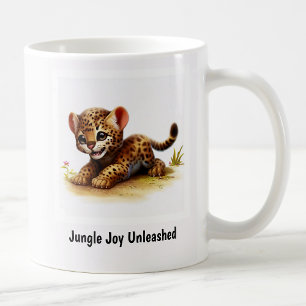 Eine süße 3D bemalte Ozelot-Kaffeetasse Kaffeetasse