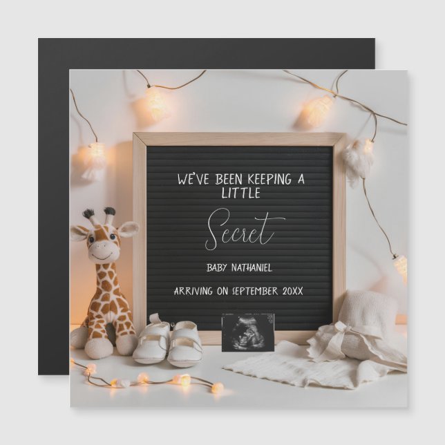 Eine süße Ankündigung einer Schwangerschaft von Gi (Vorne/Hinten)