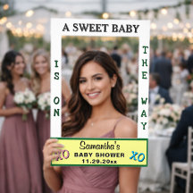 Eine süße Baby-Rosa-Blau-Gelb-Grüne Babyparty