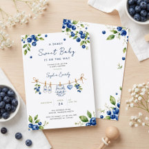 Eine süße Blaubeer-Babyparty individuell